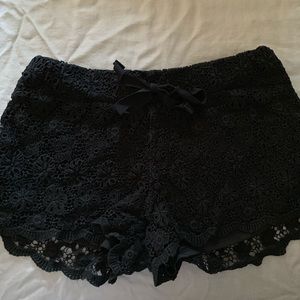 Lace Black shorts